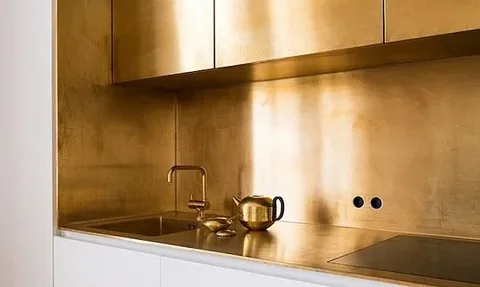 قیمت مناسب + فروش ویژه ماربل شیت بین کابینتی طلایی
